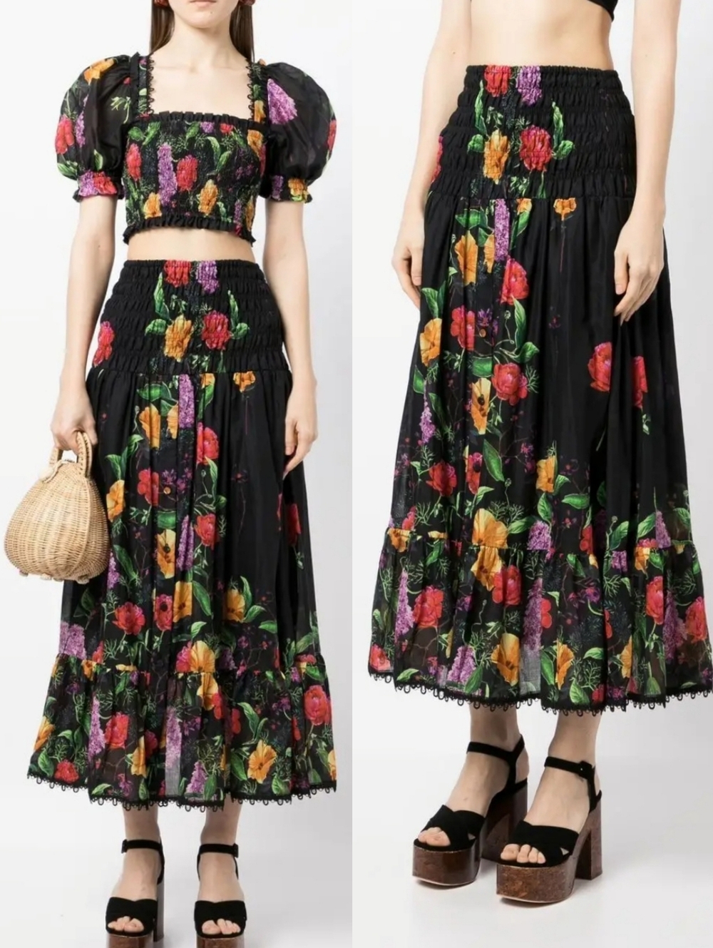 CHARO Ruiz Ibiza Floral Maxi Skirt‎